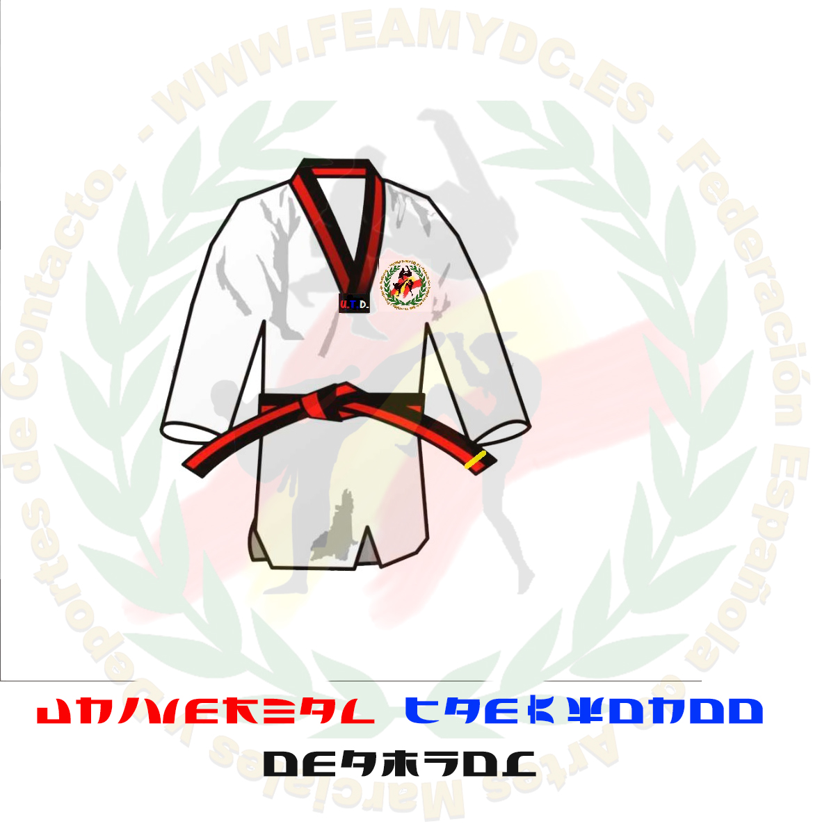 La ciudad casete Tormenta Grados y cinturones Universal Taekwon-do DEAMYDC (U.T.D.) – Federación  Española de Artes Marciales y Deportes de Contacto